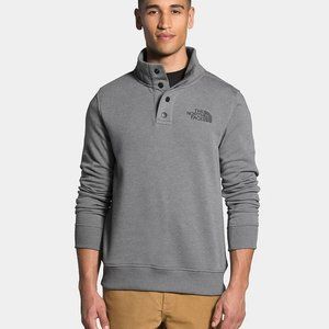 The North Face Men's Snap Neck Fleece Polo Size Large Balsam Green